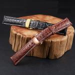 Genuine Tue Crocodile Leather Watch Band Belt Bracelet Wristband Clock Repair