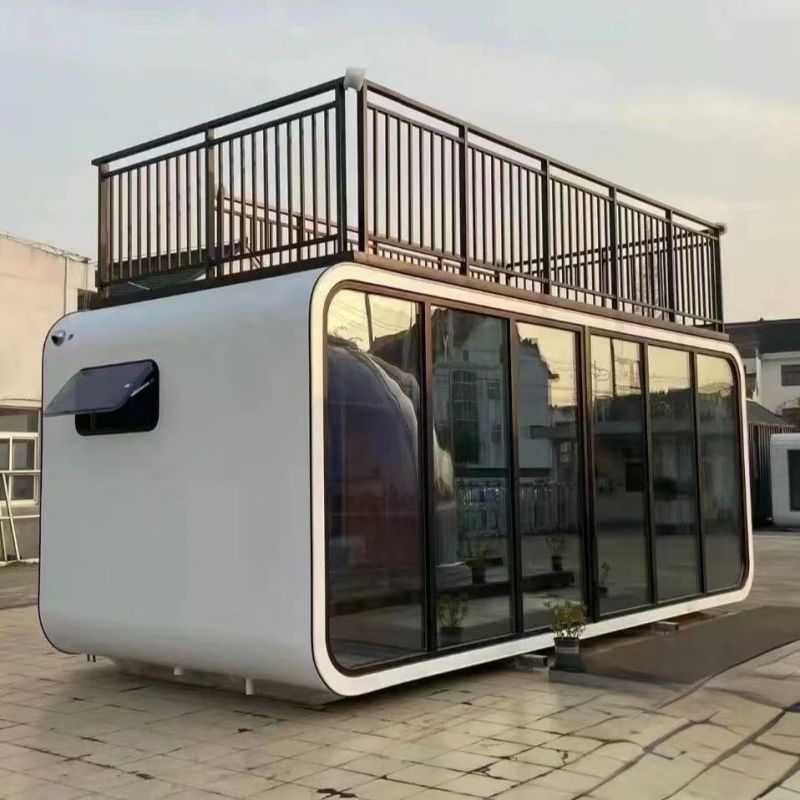 Expandable Apple Cabin 20ft 40ft Office Pod with Furniture and Steel Sandwich Panel