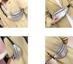 Pu Leather Bum Waist Bag Festival Fanny Pack 3 Zip Pockets Waterproof