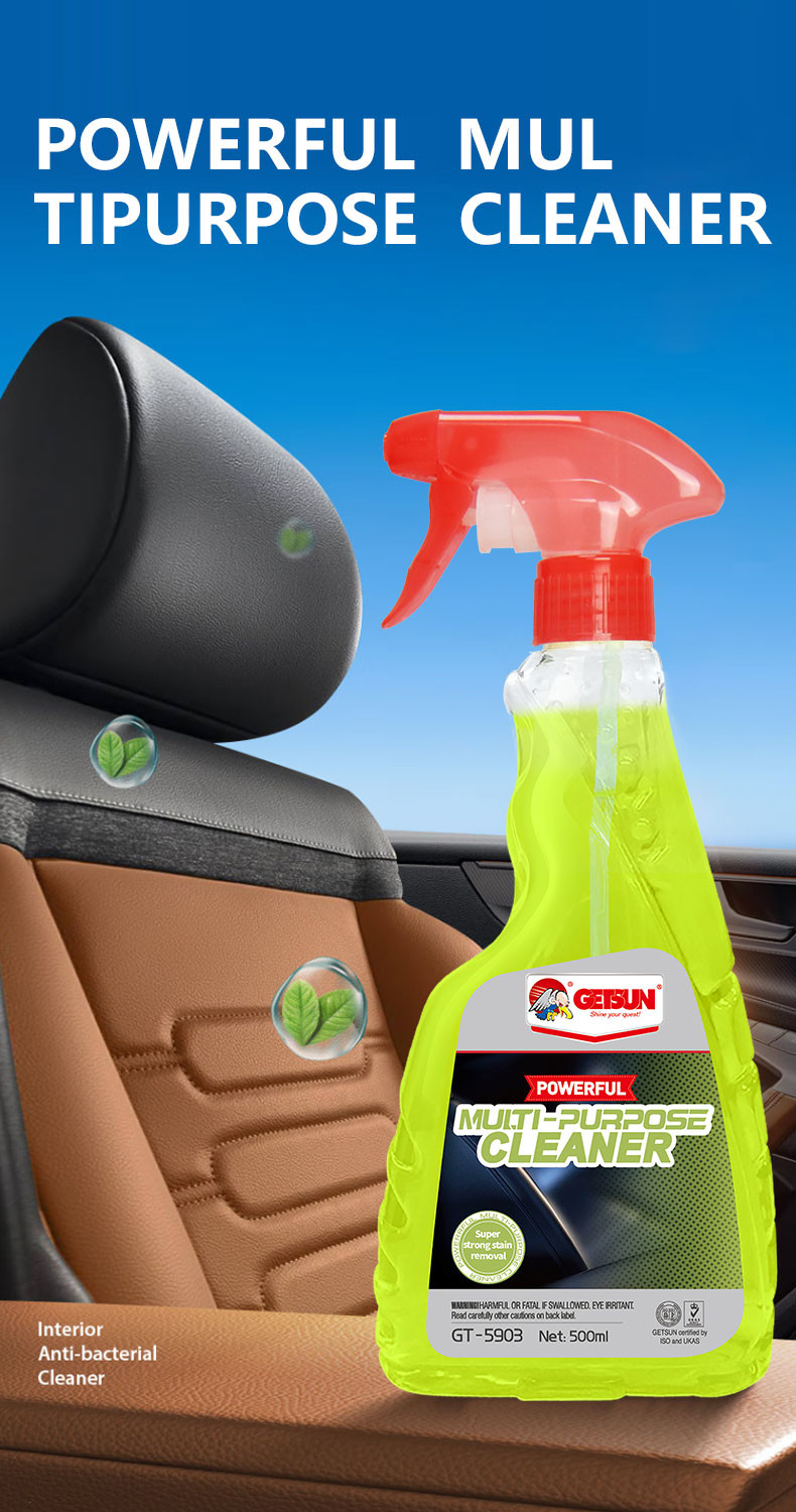 GETSUN Heavy Duty Multi-Surface Cleaner Safe for Car Interiors Kitchens Upholstery