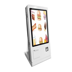 Quality Free Standing Self Ordering Kiosk Mounted Food Printer QR Code Scanner NFC Card wholesale