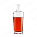 Collar Material Glass 700ml 750ml Thick Bottom Glass Whisky Liquor Bottle for