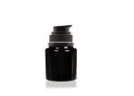 50ml 60ml 100ml 120ml Cosmetic Glass Bottles Dark Violet Gloss Black With