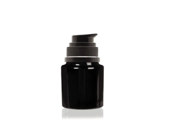 50ml 60ml 100ml 120ml Cosmetic Glass Bottles Dark Violet Gloss Black With