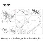 Ghibli M157 Water Cooling Plate Decoration 670013462 670013463 For Maserati Car