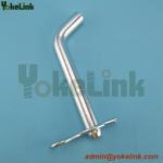 Galvanized steel high strength bent hitch pin for tractor parts