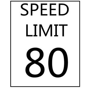 Quality Speed Limit Sign Custom Traffic Speed Sign On Road Speed Control Sign wholesale