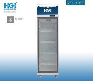 Quality 0C To 10C Glass Single Door Commercial Cooler CCC Supermarket Beverage Cooler wholesale