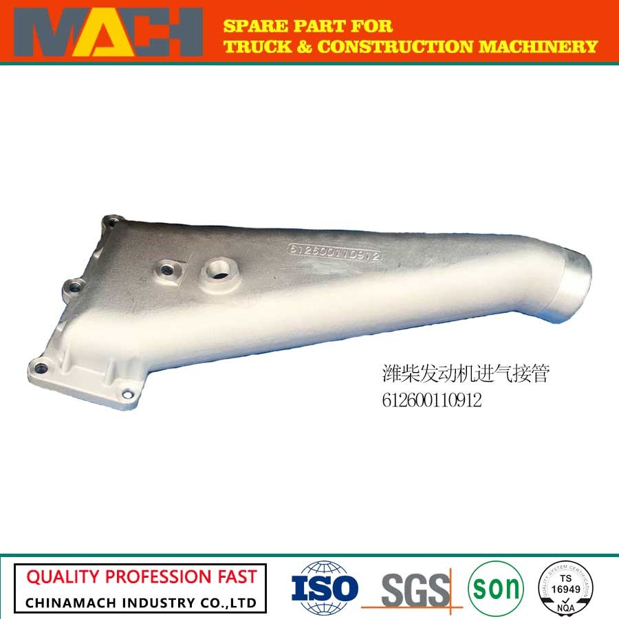 Intake connection pipe for weichai engine /sdlg/xcmg/liugong/SHANTUI 612600110912