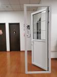 2.5mm Waterproof PVC Hinged Door Tempered Glass Pvc Swing Door For Toilet