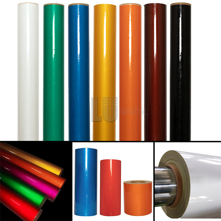 Vinyl PET Grade Reflective Sheeting 20 Roll Plotter Cutting For Traffic