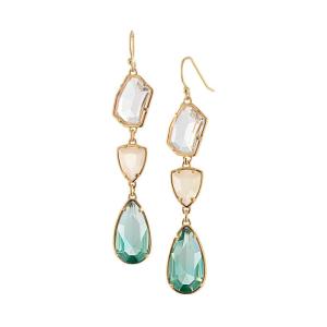 Quality Irregular, long female models alloy crystal earrings gemstone earrings wholesale