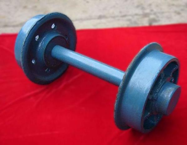 Cheap Mining Rail Wheel Set Double Flange Cast Forged ISO Certificate for sale