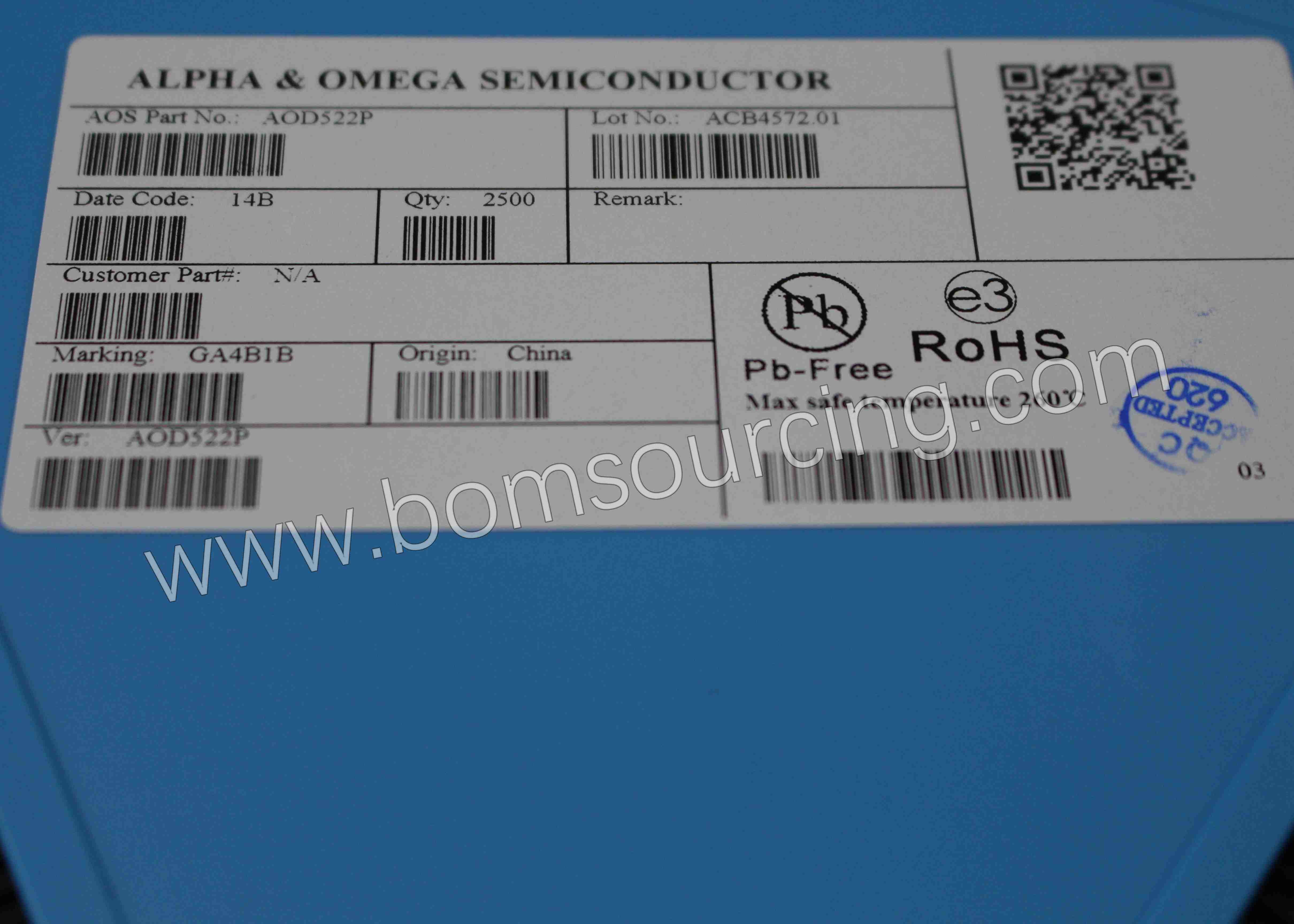 AOD522P D522P 30V 17A Integrated Circuit IC Chip N - Channel SINGEL MOSFET TO252