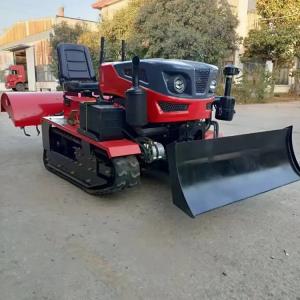 Quality 15KM/H Crawler Farm Tractor Gear Drive Mini Tiller Machine For Planter wholesale