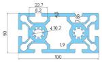 Construction 50 Series Aluminum Anodic Oxidation Sandblasting
