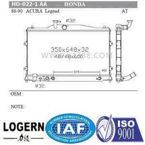 Quality All Full Aluminum HONDA Car Radiator For Acura Legend'86-99 At/PA32 Dpi 39 wholesale