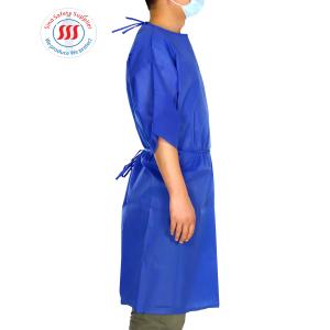 Quality Lightweight 35gsm PP Disposable Gown Contact Isolation Lab Gown wholesale