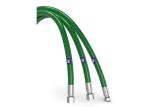 Oil Refining 110Mpa Ultra High Pressure Hose Green Color ID 6.4MM
