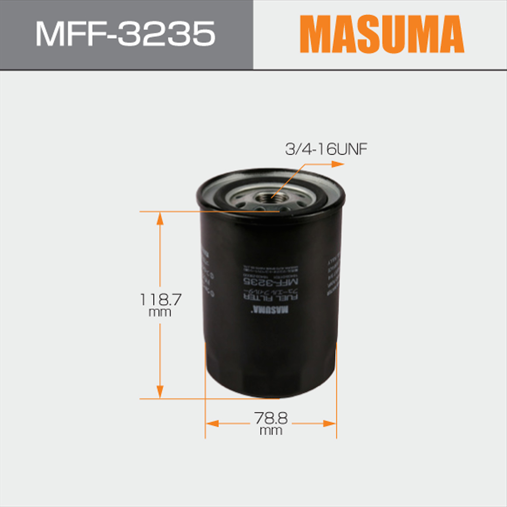 16403-01T01 AY500-NS002 N-Serie Fuel Filter for Toyota HILUX IV Pickup by MASUMA