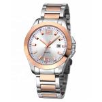 Quartz Stainless Steel Watch Water Resistant Threeeye Luminous 10mm