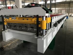 Quality 0.4 - 0.6mm Steel Thickness Tile Roll Forming Machine One Complete Chain With Decoiler wholesale