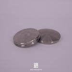 Dome Shaped Handrail End Caps Silver Color 42.4x2.0mm For Round Tubes