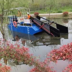 Quality High Performance Eco Harvester Lake Weeds Hyacinth Removal Machines wholesale