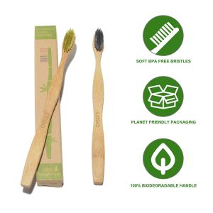 Quality black gum massage Bamboo Charcoal Toothbrush OEM for travel wholesale