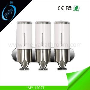 Quality wall mounted triple manual soap dispenser for bathroom wholesale