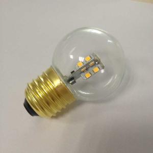 Quality TOP QUALITY LED GLOBE LAMP G45 1W E26 E27 BRASS BASE wholesale
