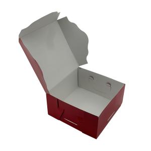 Quality Custom Corrugated Shipping Boxes Takeaway Cake Box Recycle Semi Gloss Lamination wholesale