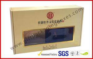 Quality Khaki Window Strong Paper Board Packaging Gift Boxes Elegant Design wholesale