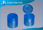 Dark Blue PP Smooth Flip Top Plastic Caps Viarious Style Flip Top Bottle Lids 55