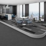 6.5mm 7mm Office Carpet Tiles Commercial Carpet Tiles For Hotel Bedroom