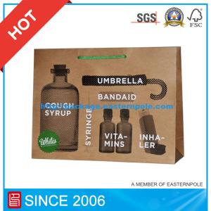 Quality Silkscreen Kraft Paper Bag, Shopping Gift Bag wholesale