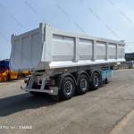 Heavy Duty Hydraulic 3/4 Axles U-Shape Rear Dump Semi Trailer With 9t Grade
