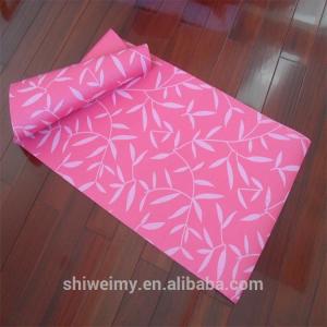 Quality Eco-friendly pvc logo printed yoga mat crossfit mat wholesale
