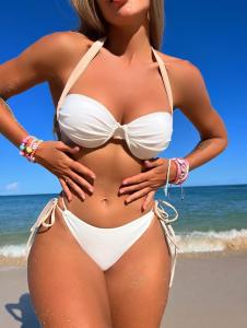 Quality S Size Floral Nylon Bikini Swimwear Women Swimsuit Beachwear Bathing Suit wholesale