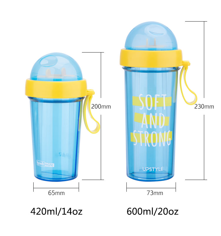 14oz 22 Oz 20oz Travel Vacuum Tumbler Mug Double Drink Dual-Use Water Bottle Protein Plastic Cups With Lid And Straw