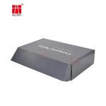 Black Simple Folding Corrugated Paper Mailer Box Packaging Case