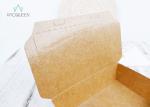 Food Packaging Paper Takeaway Boxes / Disposable Take Away Food Containers