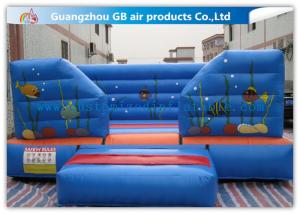Quality Sea Ocean Theme Inflatable Bouncer , Inflatable Trampoline Castle For Kids Play wholesale