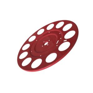 China Red Powder Coating Custom Sheet Metal Fabrication , Deep Drawn Sheet Metal Components on sale