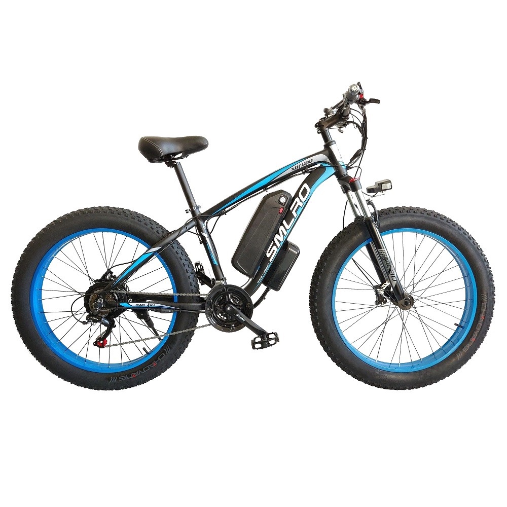 Unisex Fat Tire Electric Mountain Bike With Downtube Battery Multifunctional