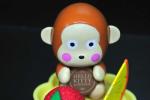 Candy Container Plastic Monkey Figurines , Plastic Monkey Toy Small Size