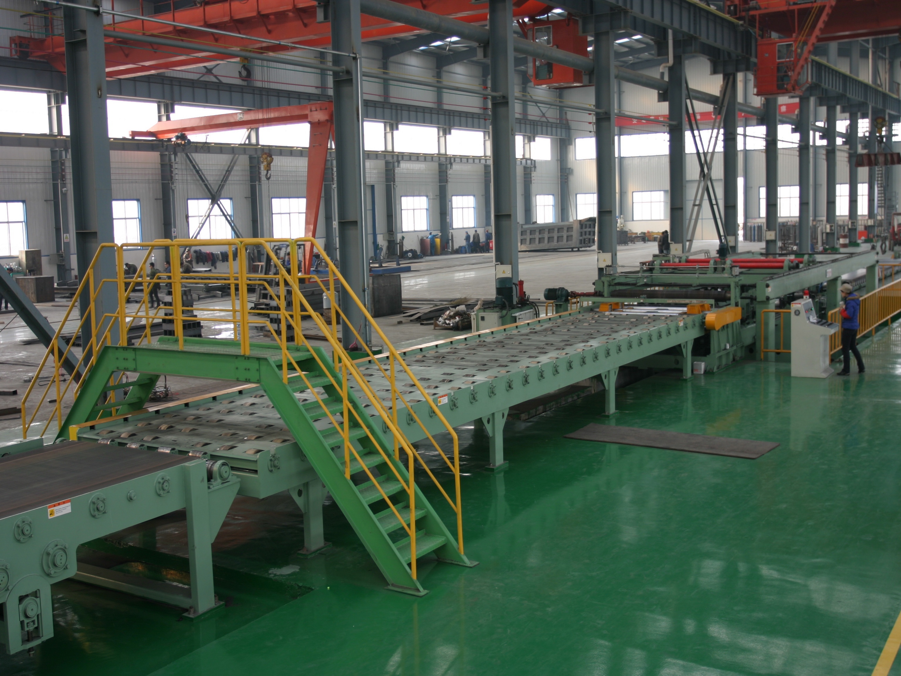 Steel Coil Uncoiling and Leveling Mobile Shear Production Line for Energy Mining