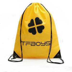 Quality Heat Transfer Eco Friendly Drawstring Bags 31*44cm For Supermarket wholesale