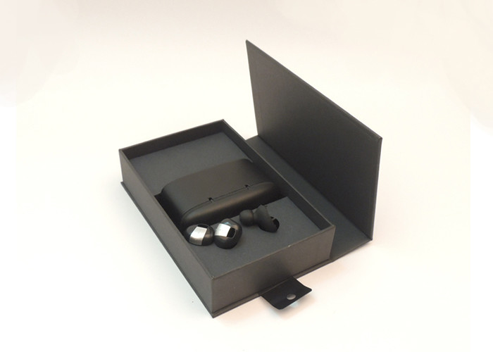 Custom Color Printing Magnetic Gift Earphone Packaging Boxes With Paper Inlay