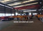 Customized 3 Axle Flatbed Semi Trailer 6880mm 1310mm Wheel Base